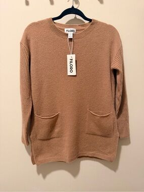 FILORO cashmere sweater camel size S
